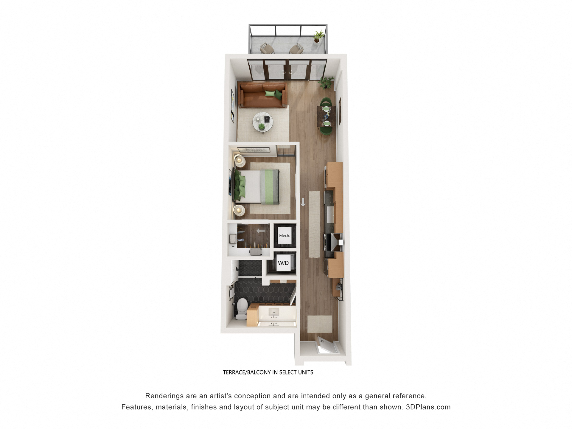 Gables Union Market JR1 Floorplan